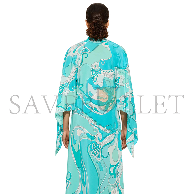 PUCCI ORCHIDEE PRINT LONG KAFTAN 5URL365U733019